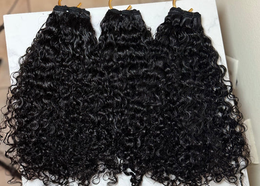 Raw Burmese Curly Luxe Trio Bundles