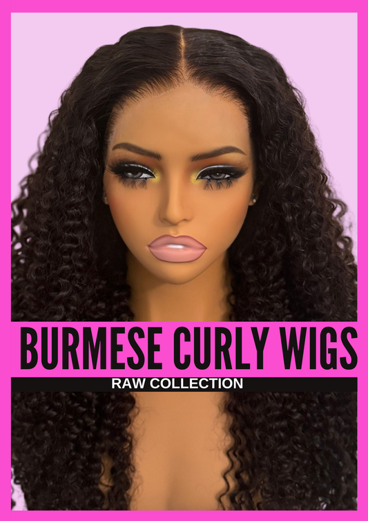 Raw Burmese Curly Wig