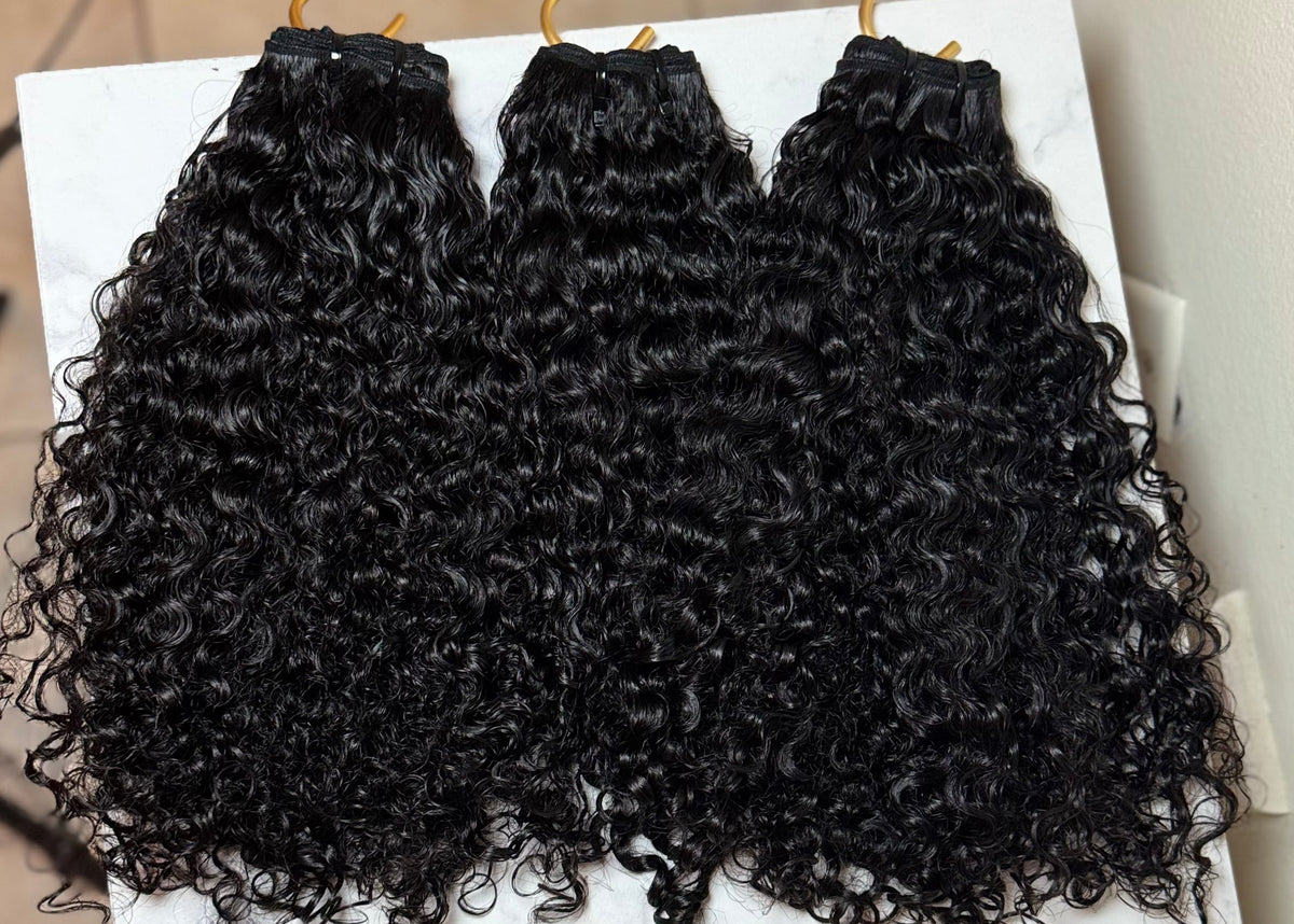 Raw Burmese Curly Luxe Trio Bundles